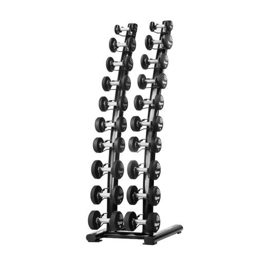 Tiguar Chrome/PU dumbbell rack - Kézi súlyzó állvány 1-10 kg